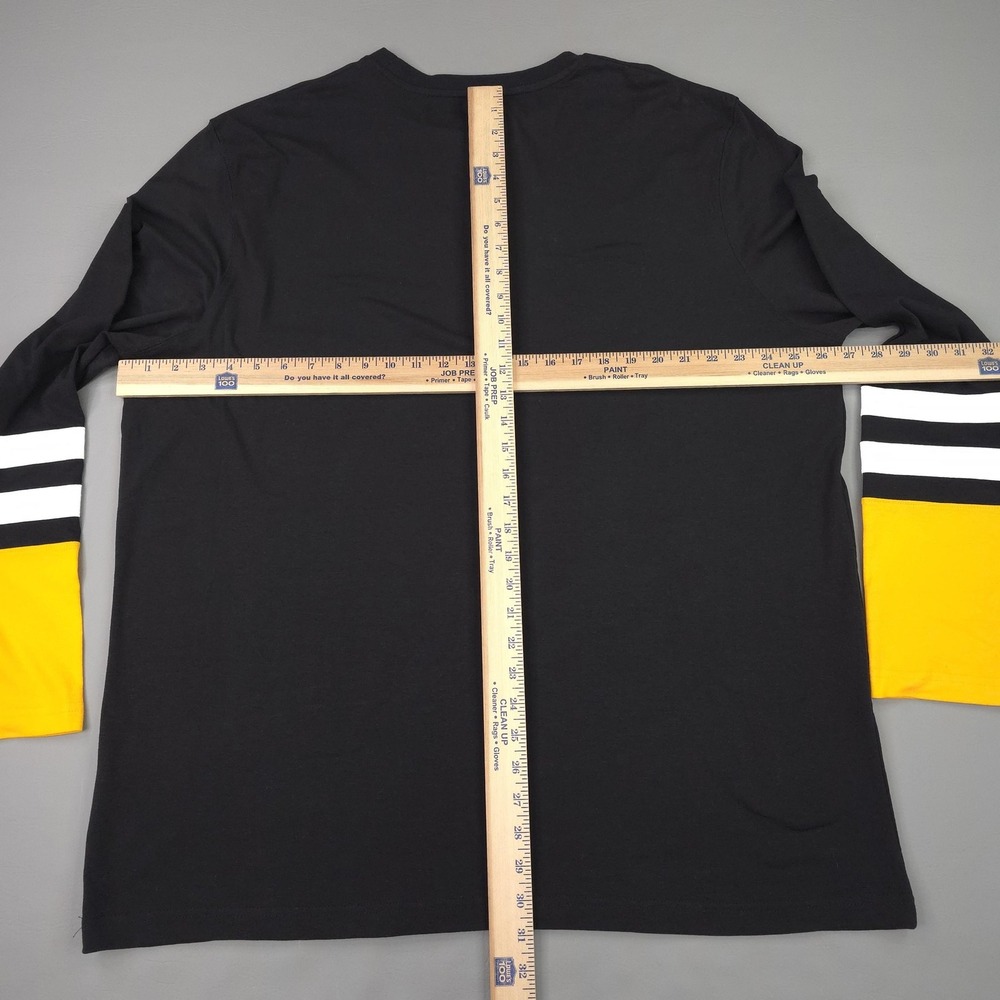 Pittsburgh Penguins Shirt Mens 2XL Black NHL Hockey Long Sleeve Majestic Tee - Picture 8 of 11